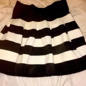Black & white skirt.